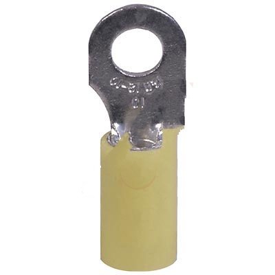 THOMAS & BETTS RC10-10 Terminal, Ring Tongue, 10, Crimp Yellow