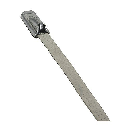 Cable Tie, Standard, 7.9 in, Silver, Pk100