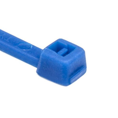 Hellermann Tyton 111-00659 High Temp Cable Tie, 4 Long, 18lb Tensile Strength, ETFE, Blue (Pack of 100) by Hellermann Tyton