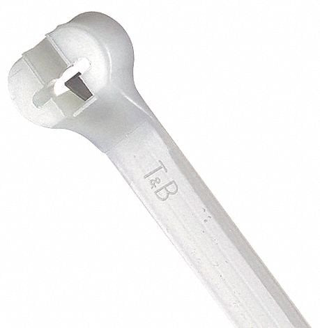 TY-Rap(R) 30.00"L x 0.30"W Standard Indoor Cable Tie, Natural; Tensile Strength: 120 lb. - pkg. of 500