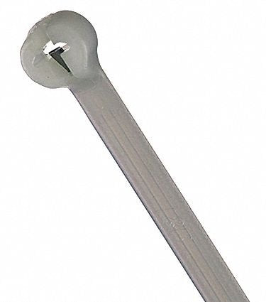 TY-Rap(R) 14.20"L x 0.18"W Standard Indoor Cable Tie, Natural; Tensile Strength: 50 lb. - pkg. of 100