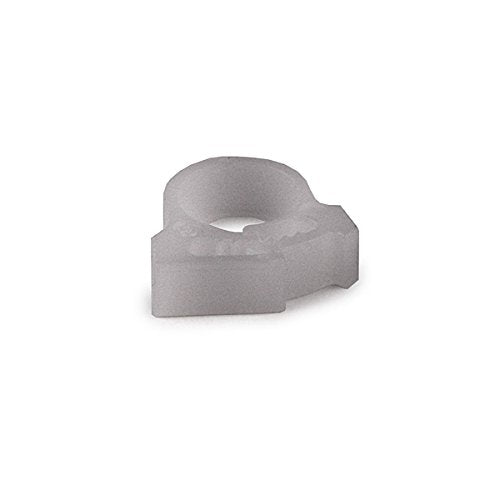 HellermannTyton SNP1.2510C2 Snapper Hose Clamps.277"/.296" Min/Max Diameter, POM, White, 100/pkg