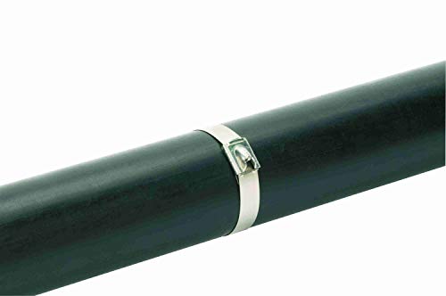 Panduit MLT4H-LP Stainless Steel Cable Tie, Heavy, 4-Inch Bundle, Stainless Steel Type 304 (50-Pack)