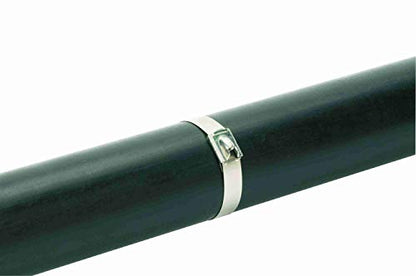 Panduit MLT4H-LP Stainless Steel Cable Tie, Heavy, 4-Inch Bundle, Stainless Steel Type 304 (50-Pack)
