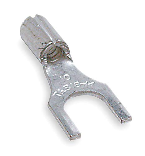 Sta-Kon Fork Terminal, Bare Bare, Brazed Seam, 22 to 16 AWG, 100 PK - A18-10F