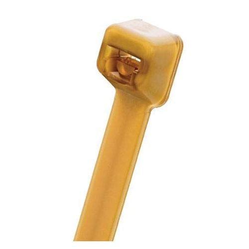 PLT1M-C71, Pan-Ty Locking Cable tie, Miniature Cross Section, 3.9" (99mm) Length, PEEK, Translucent Brown. (25 Items)