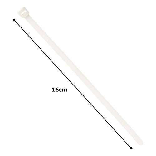 Panduit PRT2S-C Pan-Ty Releasable Cable Tie, Nylon 6.6, Standard Cross Section, Plenum-Rated, Curved Tip, 50lbs Min Tensile Strength, 1.88" Max Bundle Diameter, .052" Thickness, .190" Width, 7.4" Length (Pack of 100)