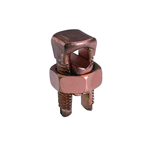 Burndy KS20 Servit Split-Bolt, 8 Str. - 4 Sol. Copper Run and Tap, 0.69" Cross Flat, 165 in-lbs Recommended Tightening Torque