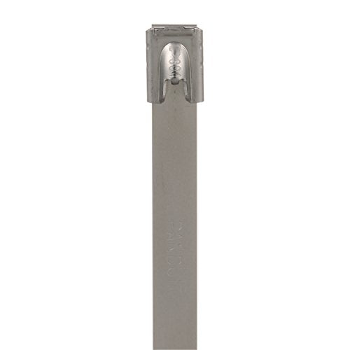 Panduit MLT4H-LP316 MLT Self-Locking Cable Tie, Heavy, 316 Stainless Steel, 14.3-Inch Length (50-Pack)