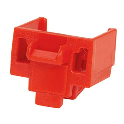 Panduit PSL-DCJB-C Jack Module Block-Out Device, 100 Block-Outs (Red) and 5 Removal Tool (Black), Polycarbonate