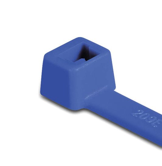 Hellermann Tyton 111-00659 High Temp Cable Tie, 4" Long, 18lb Tensile Strength, ETFE, Blue (Pack of 100)