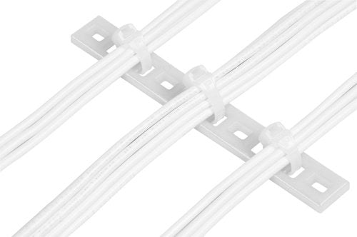 Panduit MTP6H-E6-C Multiple Tie Plate, #6 Screw, Nylon 6.6, 6 Bundlesh (100-Pack)