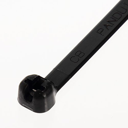 Panduit BT3S-M0 Cable Tie, Metal Barb, Standard, Weather Resistant Nylon 6.6, 12.0-Inch Length, Black (1,000-Pack)