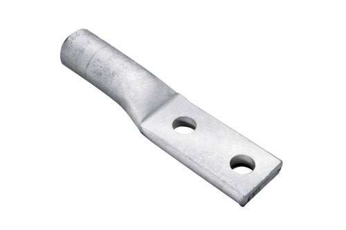 Burndy YA28A5 Hylug Uninsulated Compression Terminal, 2 Holes, 4/0 str. Conductor, 1.17" Width, 5.19" Length