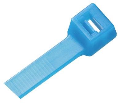 PLT2S-M76 - Cable Tie, Pan Ty Locking, ETFE (Ethylene Tetrafluoroethylene), Aqua, 188 mm, 4.8 mm, 48 mm, 50 lb (PLT2S-M76)