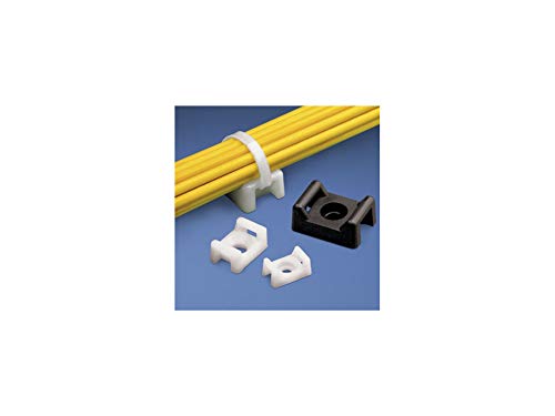 Panduit SGTM3S10-C0 Super Grip Cable Tie Mount, #10 Screw, Weather Resistant Nylon, Black (100-Pack)