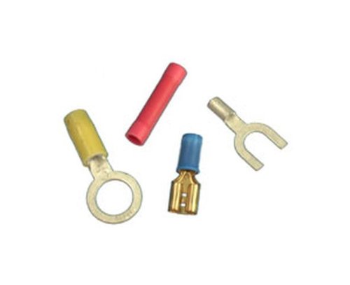 Burndy YAE12N1 Box Insulug Nylon Insulated Ring Tongue Terminal, 14-12 Wire Range, 0.31" Width, 1.06" Length, 6-8 Stud Size, Green (Pack of 50)