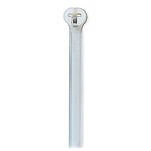 Thomas & Betts, TY523M, Cable Tie, Natural Polyamide (Nylon 6.6) for Temperatures up to 85 Degrees Celsius (185 F),Tensile Strength Rating of 80 Newtons (18 Pounds)