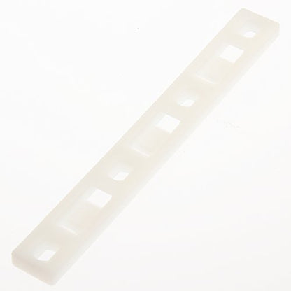 Panduit MTP3S-E6-C Multiple Tie Plate, Nylon 6.6, #6 Screw Mounting Method, 3 Bundles, 3.75" Hole Spacing, 0.13" Height, 0.5" Width, 4.25" Length (Pack of 100)