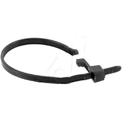 Hellermanntyton Cable Tie, 100Mm, Pa6.6, 18Lb, Black - T18R0M4