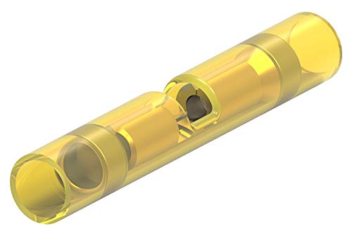 TE CONNECTIVITY 323994 PIDG 26-24 AWG Yellow Copper Unsealed Closed Barrel Butt Splice - 25 item(s)