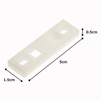 Panduit MTP1H-E6-C Multiple Tie Plate, 1 Bundle, M-H Ties, #6 Screw (100-Pack)