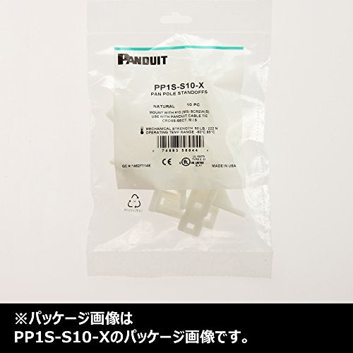 Panduit PP2S-S10-X Pan-Post Standoff, Nylon 6.6, #10 Screw Mounting Method, Natural, 4.6" Height (Pack of 10)