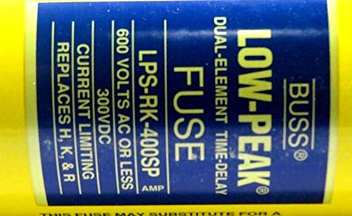 Cooper LPS-RK-400SP Low Peak FUSE600V 300VDC LPSRK400SP
