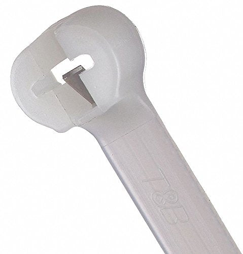 TY-Rap(R) 13.40"L x 0.27"W Standard Indoor Cable Tie, Natural; Tensile Strength: 120 lb. - pkg. of 500