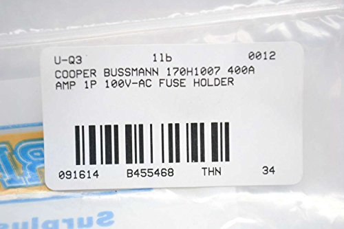 COOPER BUSSMANN 170H1007 400A AMP 1P 1000V-AC FUSE HOLDER BASE BLOCK B455468