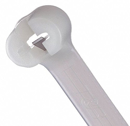 TY-Rap(R) 8.75"L x 0.27"W Standard Indoor Cable Tie, Natural; Tensile Strength: 120 lb. - pkg. of 50