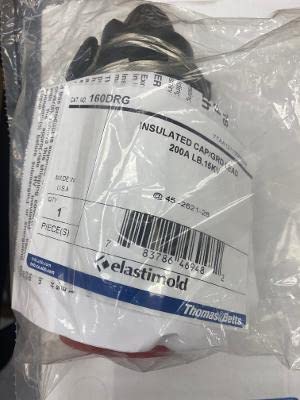 Blackburn Loadbreak Insulated Cap with Ground, 15 kV 200 Amp, 160DRG