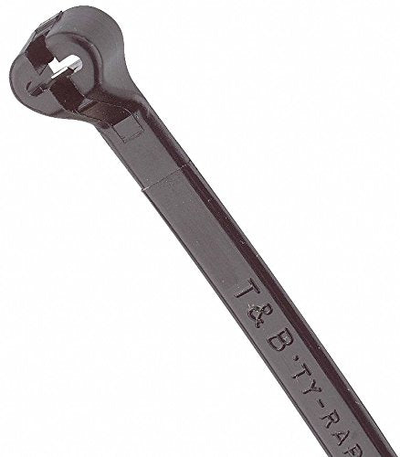 TY-Rap(R) 7.30"L x 0.18"W Standard Indoor, Outdoor Cable Tie, Black; Tensile Strength: 50 lb. - pkg. of 1,000