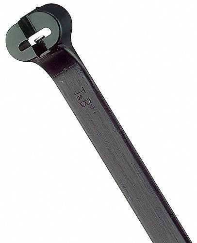 TY-Rap(R) 30.00"L x 0.30"W Standard Indoor, Outdoor Cable Tie, Black; Tensile Strength: 120 lb. - pkg. of 50