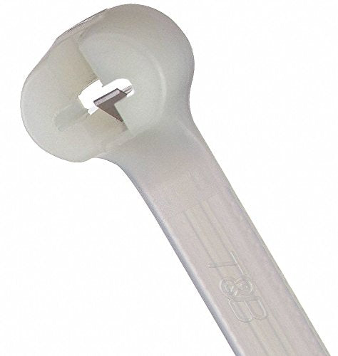 TY-Rap(R) 18.00"L x 0.27"W Standard Indoor Cable Tie, Natural; Tensile Strength: 120 lb. - pkg. of 50