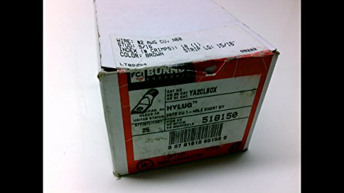 Burndy Ya2clbox - Pack Of 25 - Compression Cable Lug Ya2clbox - Pack Of 25 -