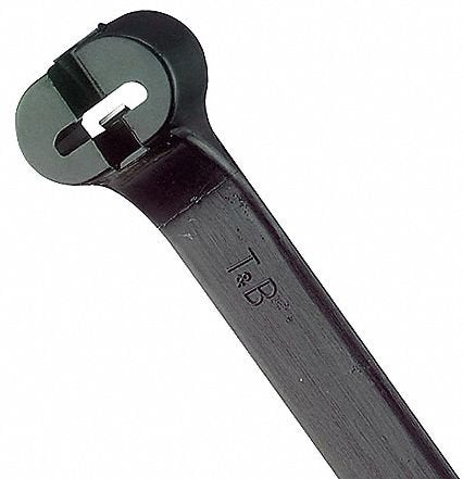 TY-Rap(R) 30.00"L x 0.30"W Standard Indoor, Outdoor Cable Tie, Black; Tensile Strength: 120 lb. - pkg. of 500