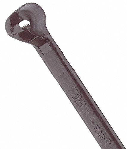 TY-Rap(R) 11.10"L x 0.14"W Standard Indoor, Outdoor Cable Tie, Black; Tensile Strength: 30 lb. - pkg. of 1,000