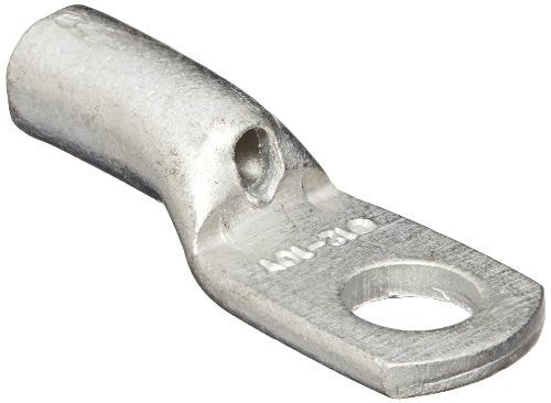 Burndy YAV10-BOX One Hole Hylug Code Conductor Standard Barrel Copper Compression Terminal, 14-#10, Str, 12-#10, Sol Conductor, 8-10 Stud Hole Size, 0.38" Tongue Width, 1.02" Length (Pack of 50)