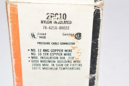 Butt Splice, Yellow, Sta-Kon RC Series, 12 AWG, 10 AWG, Nylon (Polyamide)