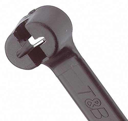 TY-Rap(R) 8.75"L x 0.27"W Standard Indoor, Outdoor Cable Tie, Black; Tensile Strength: 120 lb. - pkg. of 500