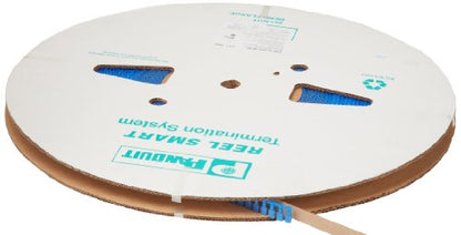 Panduit DNF14-250FIB-3K Reel Smart System Female Disconnects, Nylon Fully Insulated, Funnel Entry, 16 - 14 AWG Wire Range, Blue, 0.250 x 0.032 " Tab Size, 0.160 " Max Insulation, 0.35" Width, 0.22" Height, 0.84" Length (3000 Pieces Per Reel)