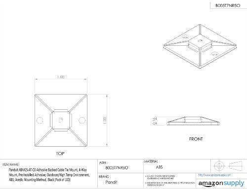 Panduit ABM2S-AT-X0 Cable Tie Mount