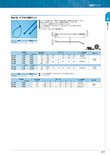 Panduit PLT2I-C76 Pan-Ty Locking Cable Tie, Intermediate, 8.0-Inch Length, Tefzel, Aqua (100-Pack)