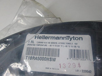 Hellermann Tyton - T18ra5000hsw - (priced Roll) Cable Tie 4' Nylon 18lb 5000/rl Blk Rohs