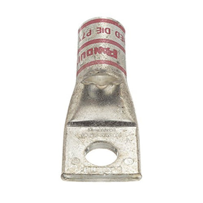 Panduit LCA8-38-L Copper Compression Lug, 1 Hole, #8 AWG, 3/8-Inch Stud Red