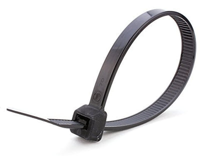 Cable Tie, 14.5 in, Black, PK100
