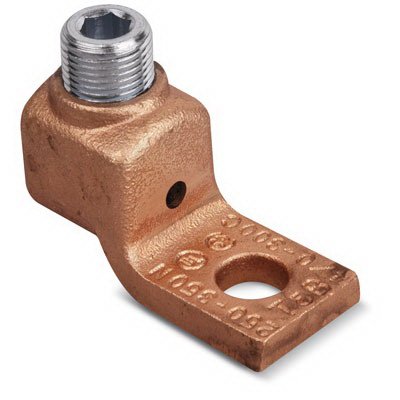 Thomas & Betts 31011 Copper One-Hole Lug for Conductor Range 2/0 to 4/0 AWG,