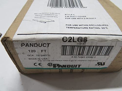 Panduit C2LG6 2" DUCT COVER LIGHT GREY (sold in 120 foot package, 6 foot lengths)