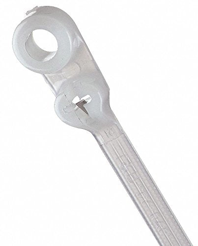 TY-Rap(R) 7.80"L x 0.18"W Mountable Indoor Cable Tie, Natural; Tensile Strength: 50 lb. - pkg. of 100